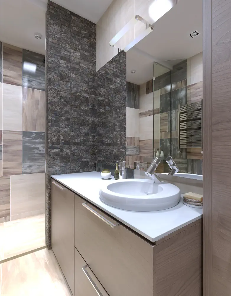 bathroom remodel with new sink