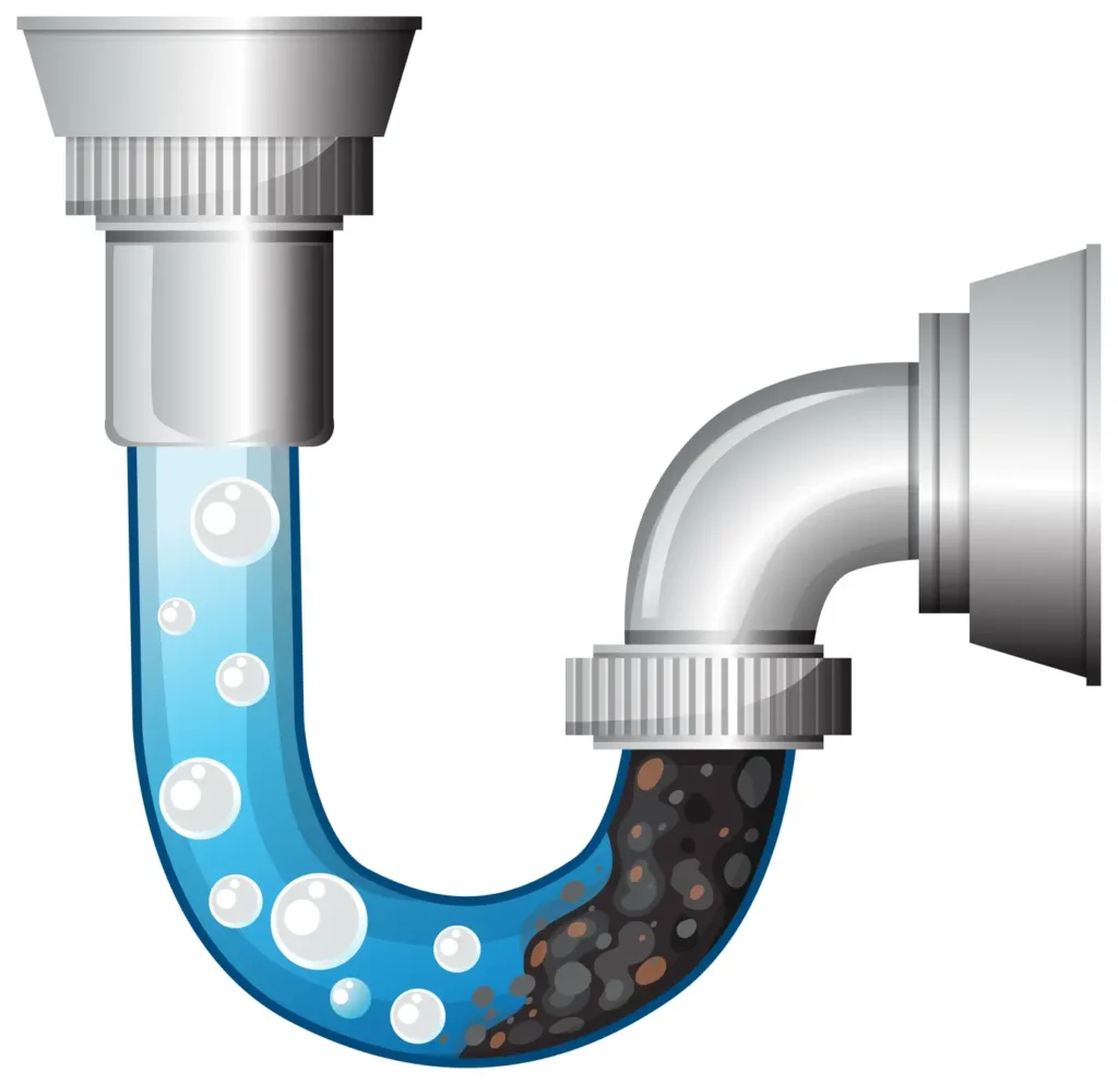 clogged pipe